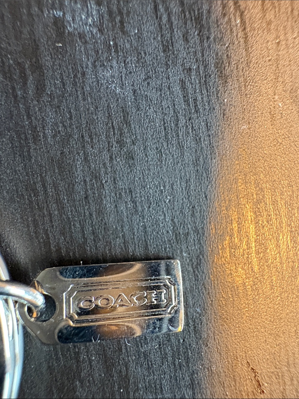 Coach Silver Crystal Heart Keyring - Picture 3 of 4